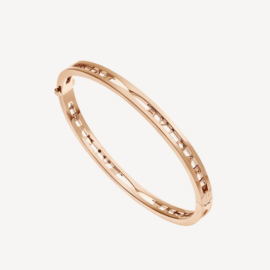 [Star Jewelry]ZERO 1 SPIRAL LOGO PINK GOLD BRACELET