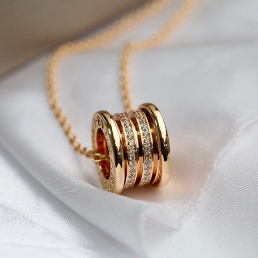 [Star Jewelry]ZERO 1 PINK GOLD DIAMOND NECKLACE